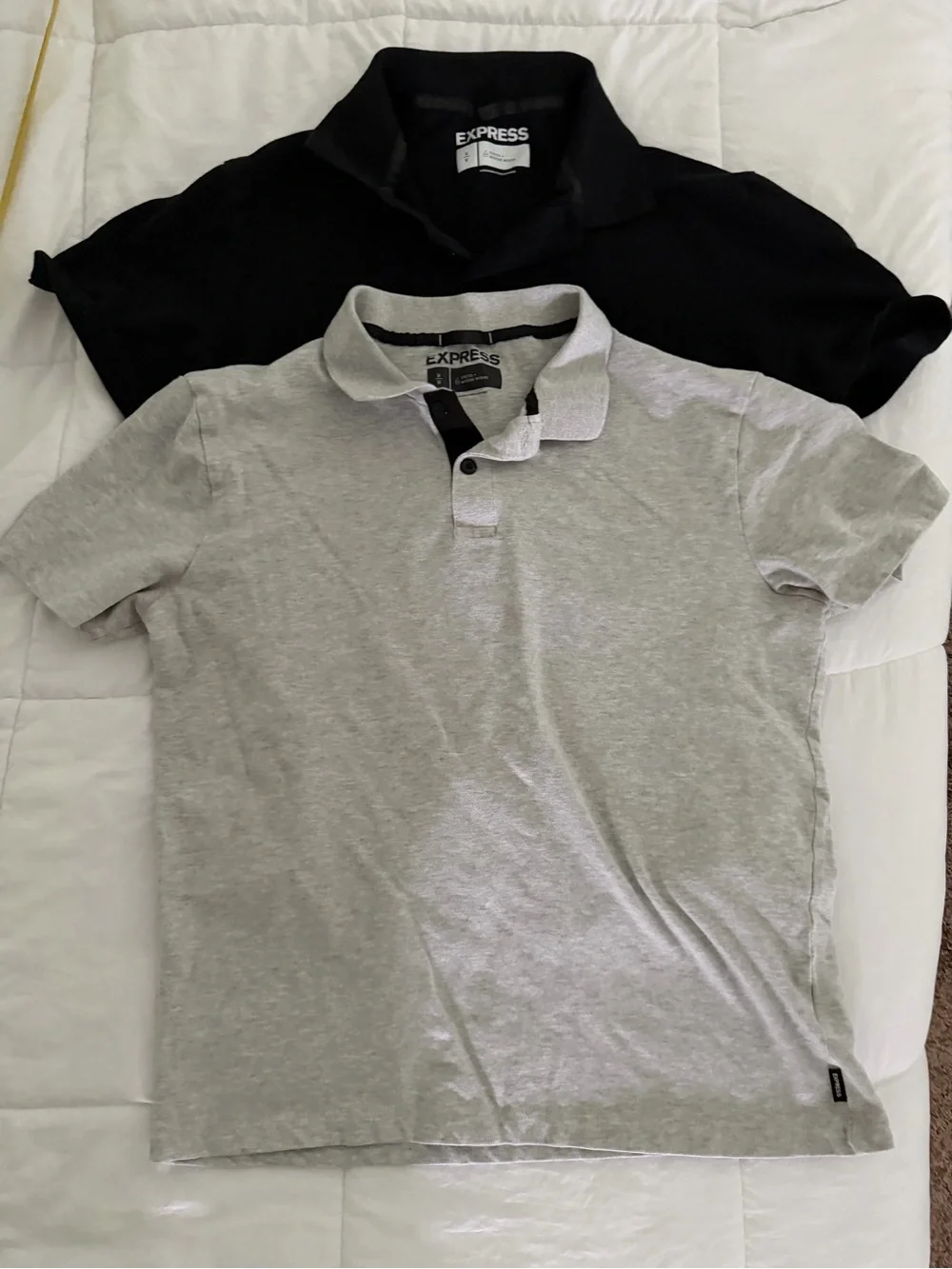 Express Men’s Polo Shirt set of 2 - Light Gray & Black